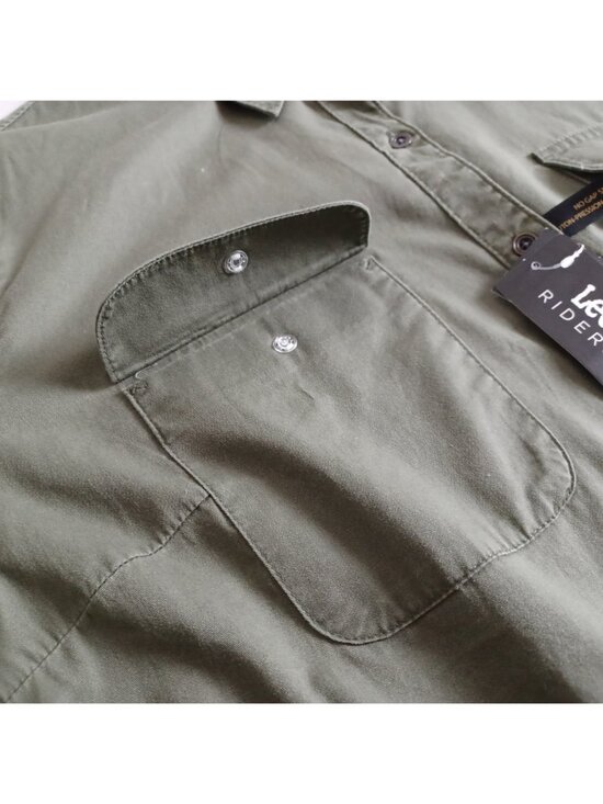 Lee Riders Cotton Button-front Utility Shirt - Picture 5 of 16